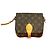 Borsa a Spalla Cartouchiere in Pelle Monogram Louis Vuitton Marrone
