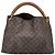 Bolso de Tela Artsy Louis Vuitton Castaño