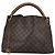 Bolso de Tela Artsy Louis Vuitton Castaño - vista 3
