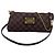 Borsa a spalla in tessuto Louis Vuitton Eva Marrone