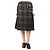Autre Marque Kilt plisado de tartán verde - tamaño UK 16