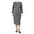 Tory Burch Conjunto de cárdigan y falda de jacquard negro - talla M