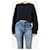 Veronica Beard Schwarzer cropped Scuba-Pullover - Größe L - Ansicht 3