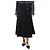 Jason Wu Falda midi de tweed negro - talla UK 14