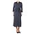 Altuzarra Navyblaue, geraffte Polka-Dot-Midikleid - Größe UK 14 Marineblau