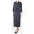 Altuzarra Navyblaue, geraffte Polka-Dot-Midikleid - Größe UK 14 Marineblau - Ansicht 3