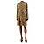 Vanessa Seward Gold Lurex Strickkleid - Größe UK 10 Golden