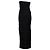 Khaite Schwarzes, trägerloses, gerafftes Midikleid - Größe UK 6 - Ansicht 5