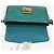 Prada Borsa a spalla in pelle Saffiano verde lucido - vista 16