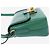 Prada Borsa a spalla in pelle Saffiano verde lucido - vista 5