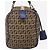 Fendi Borsa Boston in tela Zucchino marrone - vista 5