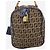 Fendi Borsa Boston in tela Zucchino marrone - vista 6