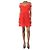 Self portrait Rotes plissiertes Spitzen-Minikleid - Größe UK 8