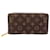 Louis Vuitton Zippy Wallet Brown PVC Cloth  ref.2604132