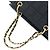 Timeless Bolso de mano 2 en 1 de jersey de algodón Chanel Choco Bar Negro - vista 6