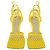 Sandali Gialli in Tessuto Stretch Bottega Veneta Giallo - vista 2