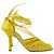 Sandali Gialli in Tessuto Stretch Bottega Veneta Giallo - vista 3