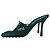 Mule elastiche in rafia oliva di Bottega Veneta Verde Verde oliva - vista 5
