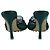 Mule elastiche in rafia oliva di Bottega Veneta Verde Verde oliva - vista 6