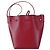 Mini borsa a secchiello in pelle rossa Mansur Gavriel Rosso - vista 3