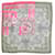 Hermès Vintage Pink Les Tuileries silk scarf  ref.2604420