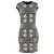 Abito Mini Stampato Alexander McQueen in Lana Multicolore