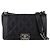 Borsa Boy in pelle nera trapuntata media con doppia cucitura di Chanel Nero