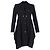Alexander McQueen Single-Breasted Long Back Coat in Black Wool