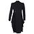 Alexander McQueen Single-Breasted Long Back Coat in Black Wool - view 3