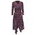 Abito midi asimmetrico con stampa floreale Maje in viscosa multicolore