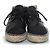 Botas ankle espadrille de cano alto Chanel em preto - vista 5