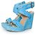 Wedge intrecciati blu Stuart Weitzman