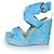 Wedge intrecciati blu Stuart Weitzman - vista 2