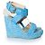 Wedge intrecciati blu Stuart Weitzman - vista 4