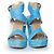 Wedge intrecciati blu Stuart Weitzman - vista 5