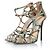 Grüne Python-Gladiatorensandalen von Jimmy Choo