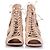 Alaïa Sandali in pelle con lacci e ritagli Alaia Marrone Beige - vista 6