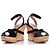 Alaïa Zeppa in sughero Alaia con velluto nero - vista 3