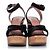 Alaïa Zeppa in sughero Alaia con velluto nero - vista 4