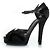 Fendi Leder Peep-Toe-Plateausandalette Schwarz - Ansicht 2