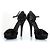 Fendi Leder Peep-Toe-Plateausandalette Schwarz - Ansicht 5