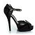 Fendi Leder Peep-Toe-Plateausandalette Schwarz - Ansicht 6