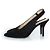 Décolleté slingback in suede nero Lola Cruz - vista 2