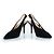Décolleté slingback in suede nero Lola Cruz - vista 5