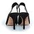 Décolleté slingback in suede nero Lola Cruz - vista 6