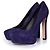 Décolleté in suede viola Brian Atwood Porpora