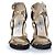 Sandali in suede e pelle Jimmy Choo D'oro Metallico - vista 3