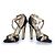 Sandali in suede e pelle Jimmy Choo D'oro Metallico - vista 6