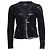 Blazer Maje con paillettes nere e argento Nero