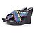 Wedge etnici di piattaforma Diane von Furstenberg. Multicolore